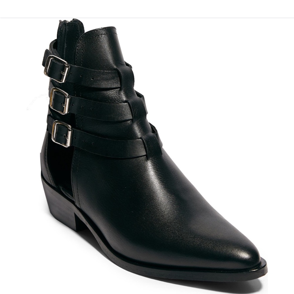 All Saints Naomi Cutout Leather Bootie